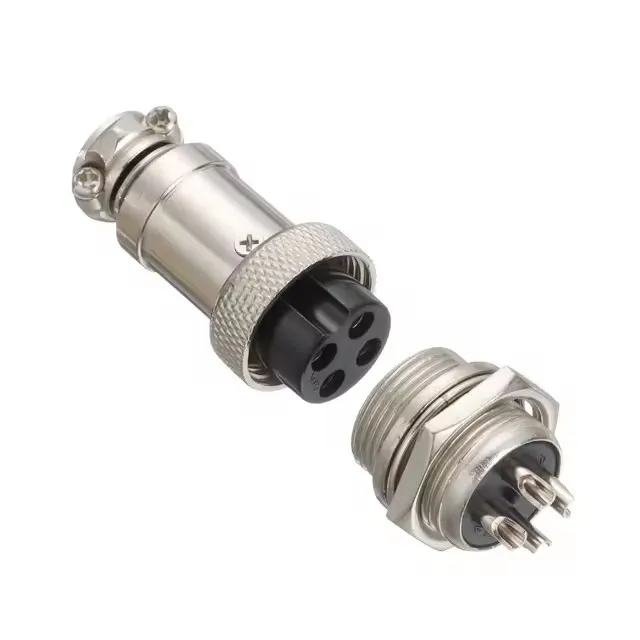 GX16 Aviation Plug + Socket Cable Connector - 2 3 4 5 6 7 8 Pin Male / Female Converter 250V 3/5/7 AMP