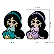 New custom cartoon character Princess shaped silicone focal Beads for pens baby pacifier chain loose beads for jewelry making