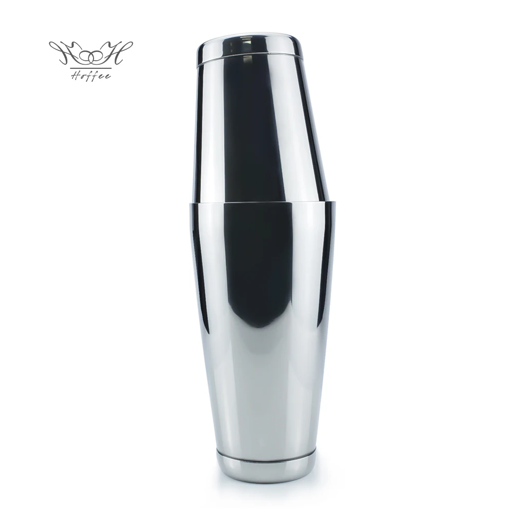 Bartending Supply 18oz and 25oz Natural Stainless Steel Color Boston Shaker Tin 2 pieces Set  Bar Cocktail Shaker Kit