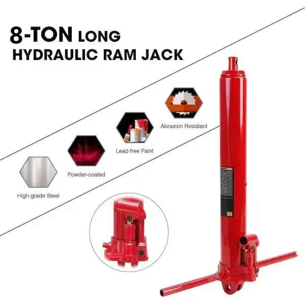 High Quality 8T Single Pump Long Ram Hydraulic Jack Heavy Duty Hydraulic Jack
