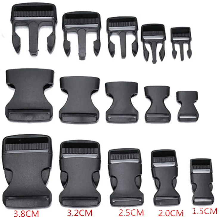 Manufacturers direct plastic buckle wholesale black backpack buckle plastic parts