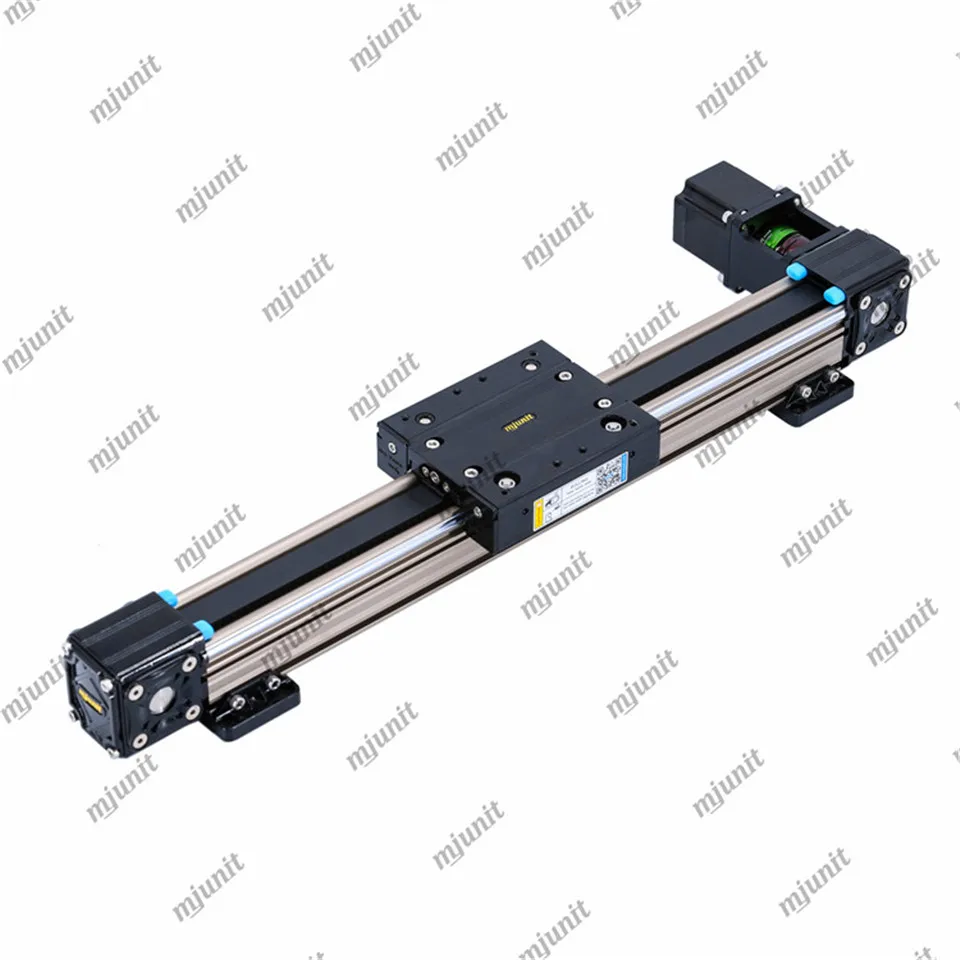 mjunit customized synchronous belt guide rail slide table displacement grabbing linear module manipulator  for automatic