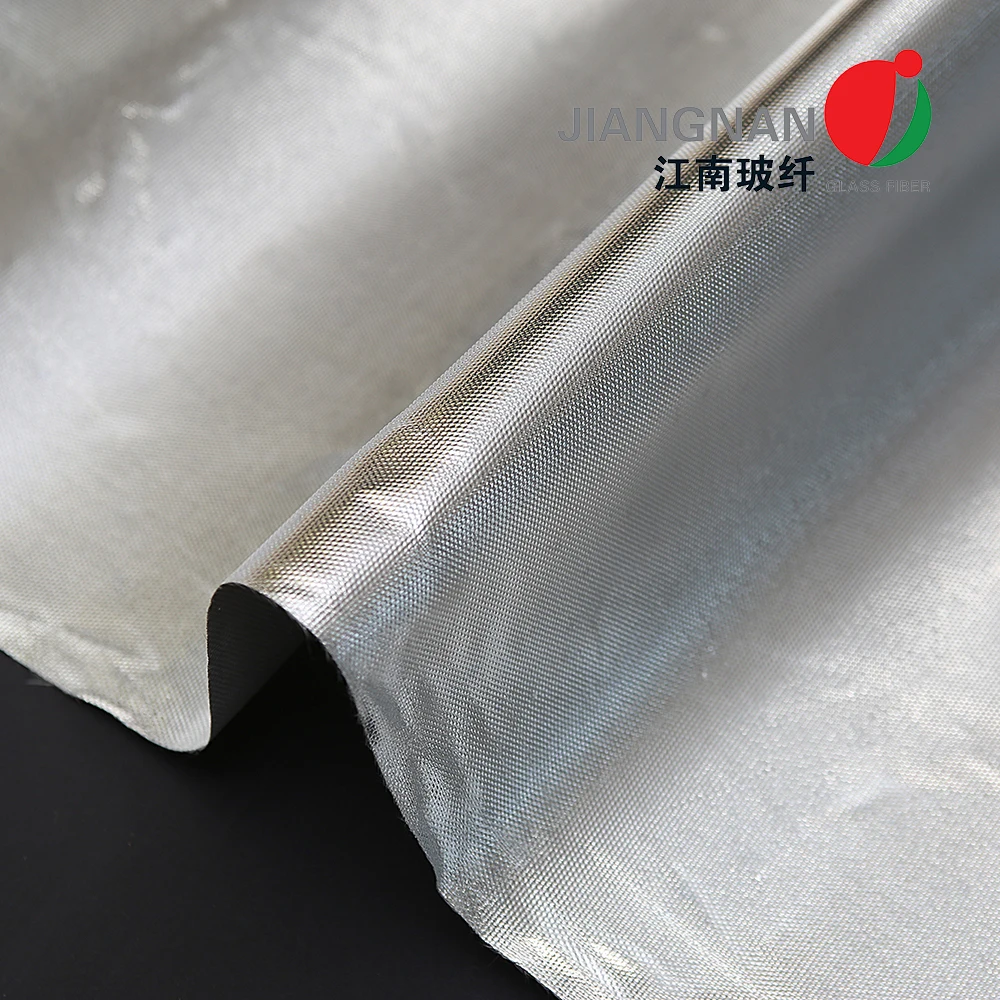 0.12mm Aluminized Fiberglass Insulation Cloth For Marine Covers