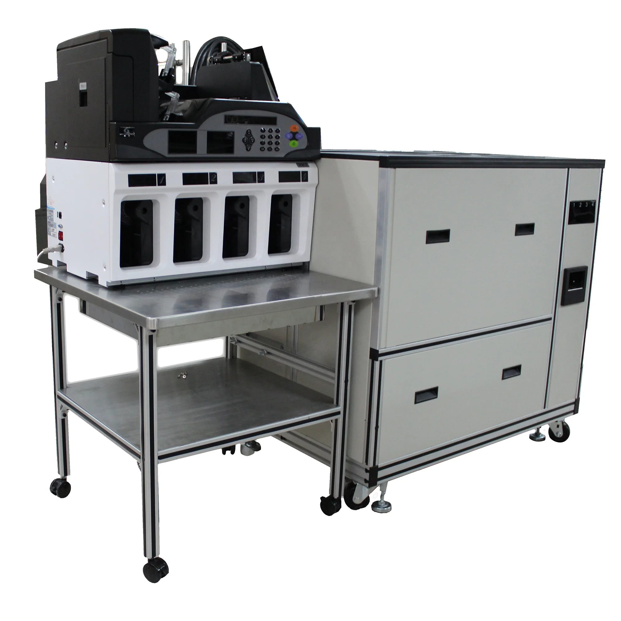 Professional Bank Note counting binding Machine GA-QZ8000EG Money Fitness Sorter and Binder with IR UV MG