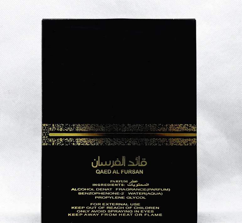 Низкая цена Акция QAED AL FURSAN BLACK Eau de парфюмерия 100 мл латтафа Дубай арабские стойкие духи для мужчин