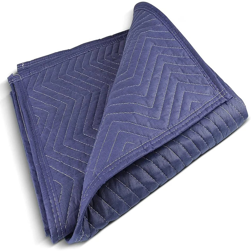 Wholesale 80'x72'Multi-purpose Non-Woven polyest moving blanket durable moving blankets pad Custom Color and Logo Accepted