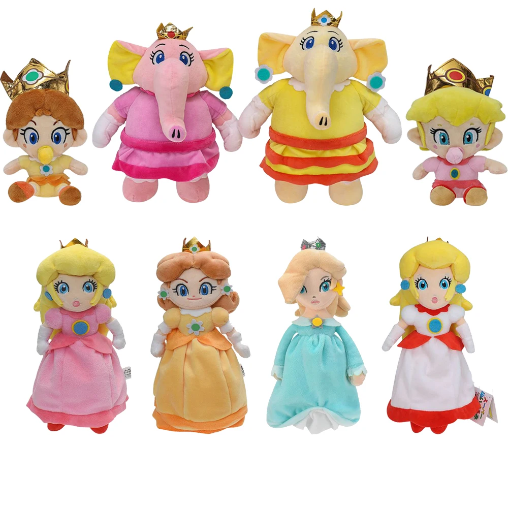 Hot Selling Classical Cartoon Games Mario Princess Daisy Peach Character Plush Doll Girls Gifts Stuffed Toy