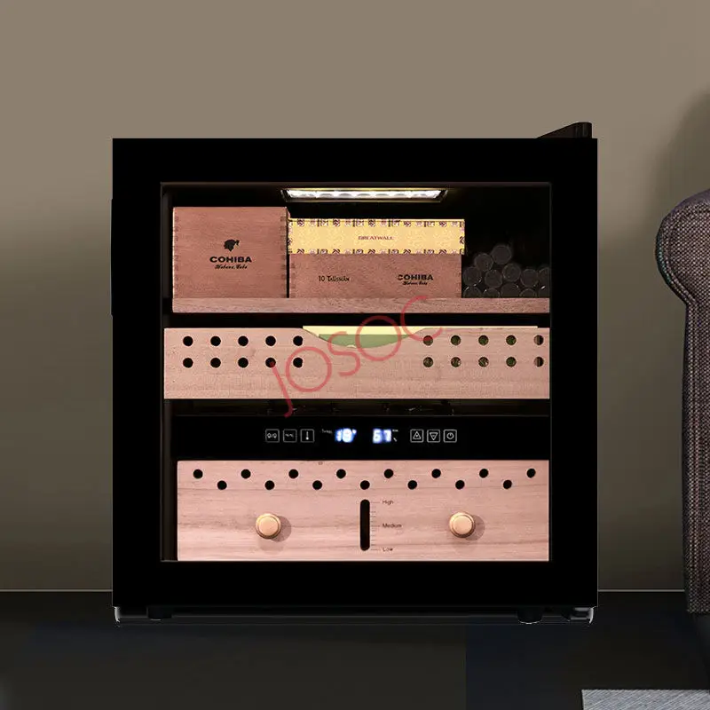 Small Refrigeration Equipment Wine Cigar Refrigerator Mini Wine And Beverage Coolers Electric Humidor Cooler