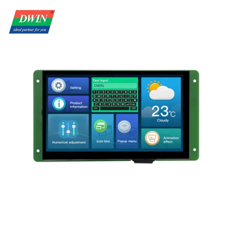DWIN 7,0 дюймов, 800*480 HMI сенсорный экран, высокая яркость, 262k цветов, солнечный ЖК-Модуль UART дисплей dmg80480t070 _ 09wtc
