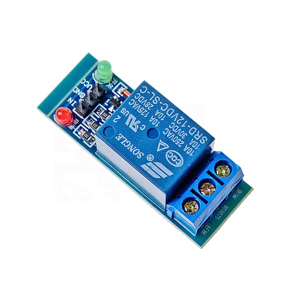 High quality 1 channel relay module 5V 12V with optocoupler low level trigger 1 way relay expansion board use for Arduino DIY