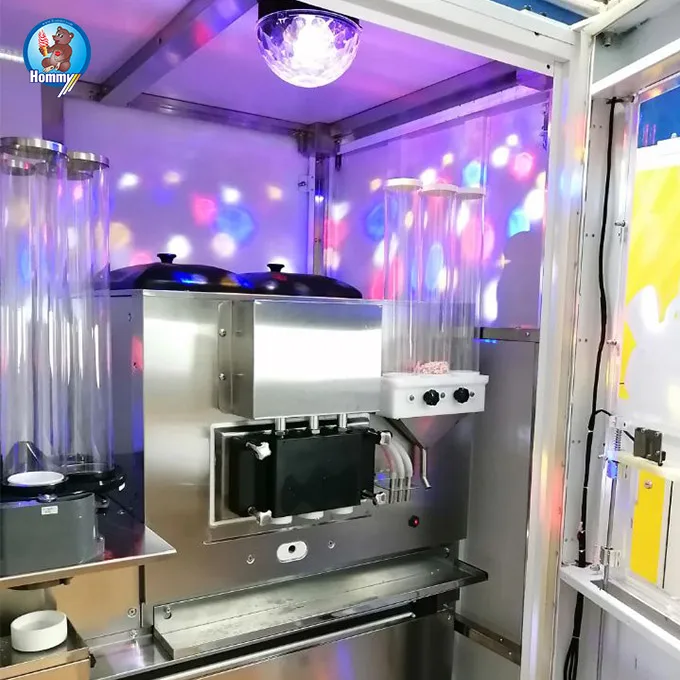 Chinese Factory Price Robot Making Frozen Yogurt Vending ice cream Machine HM766C