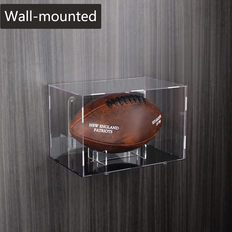 soccer ball acrylic display case acrylic box uv blocking Dustproof uv resistant football commemorative acrylic display box