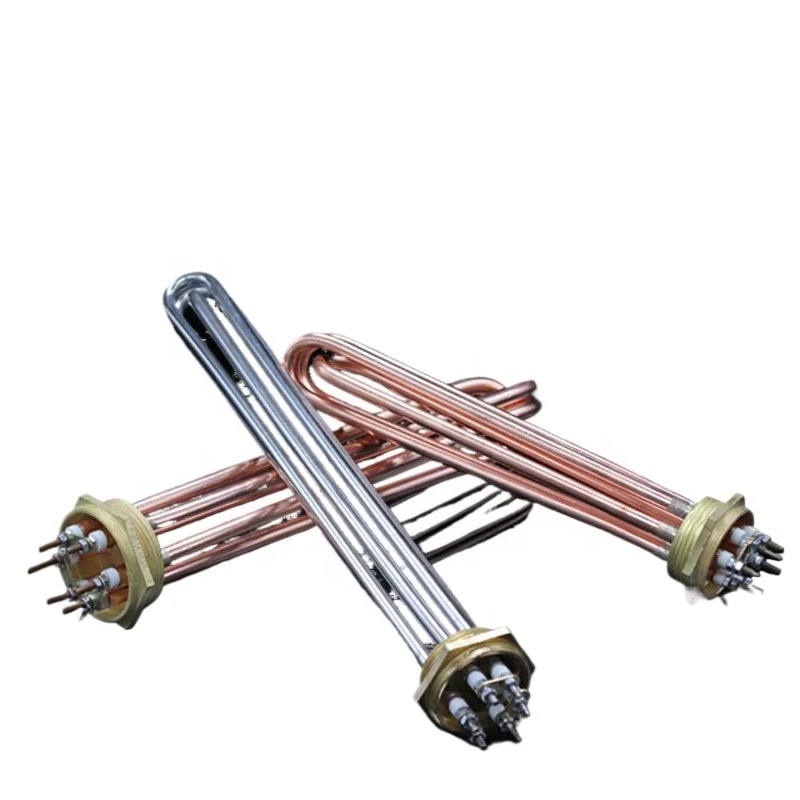 DN40 Hexagonal flange air energy tank electric heating pipe1.5InchM47Boiler thread heating rod 220V380V electric heating tube