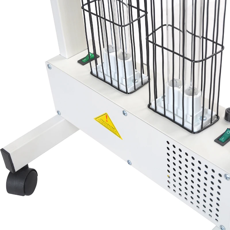 Moveable four wheels ultraviolet disinfection robot uv-c Ozone uvc UV lamp trolley sterilize uv robot medical 300W