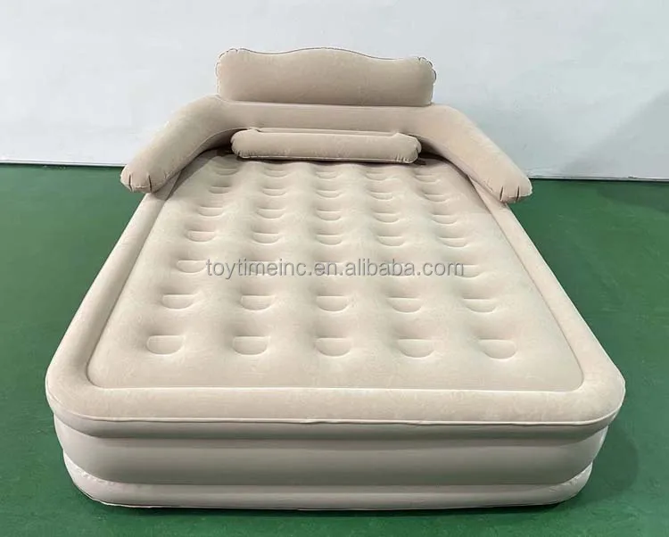 high-quality double Air Mattress with Built in Pump Wholesale Inflatable Mattress for Guest Inflatable Blow Up Air Bed