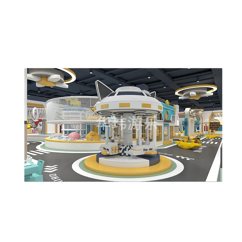 Direct Sale Luxury Commercial Naughty Castle Maze Safety Equipment Kids Indoor Playground With Climbing Wall Ball Pit