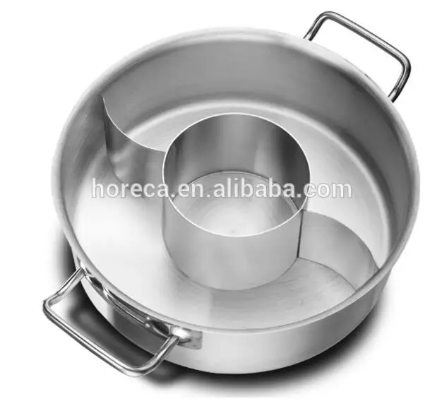 Коммерческий тройной горячий горшок из нержавеющей стали