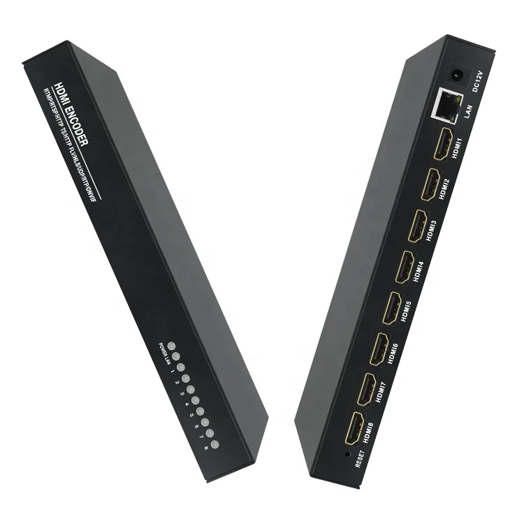 8 Channels 1080P H.264 HDMI Encoder radio & tv broadcasting equipment For Live Streaming