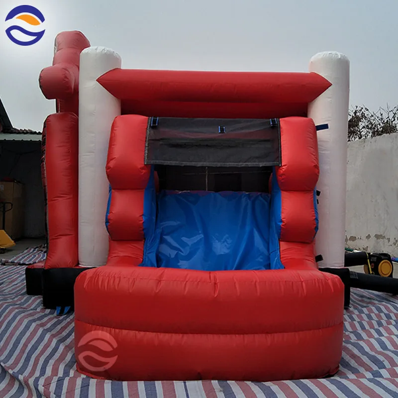 Commercial Inflatable Super Ironman Hero Bouncy Water Slide Bounce House Combo