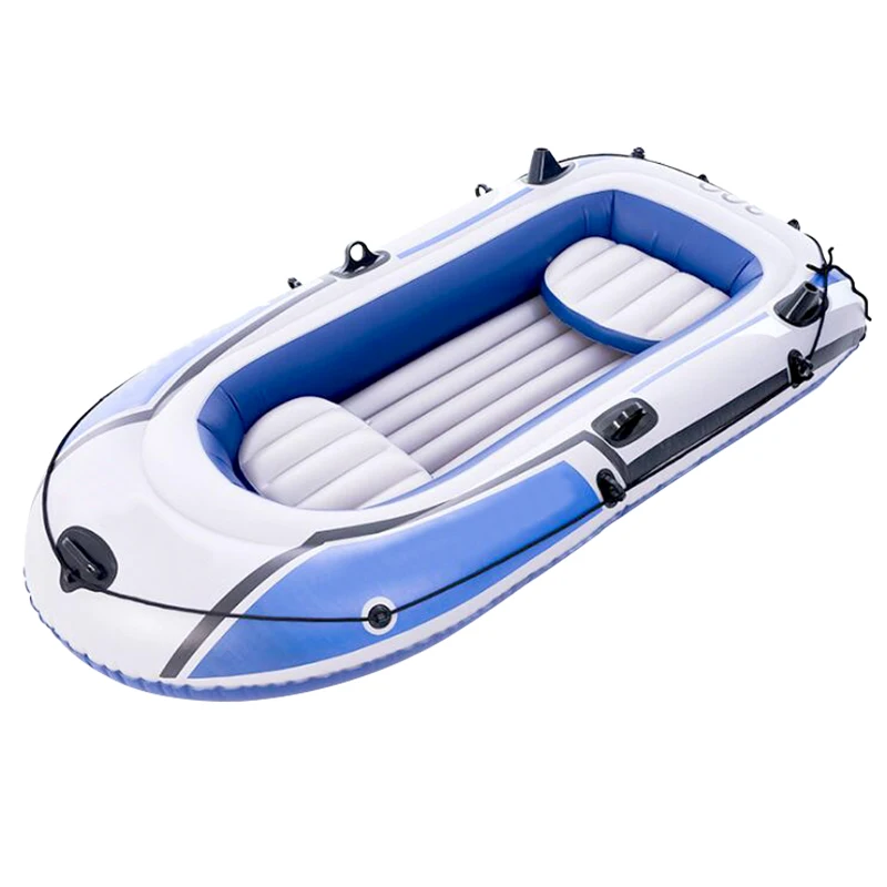 Outdoor Summer 2 4 Person Inflatable Portable Folding Blue Large Rowing Fishinig Yacht Boats For Sale Oar Small Package