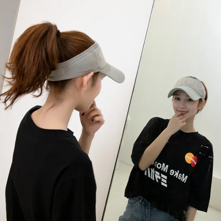 Пользовательская быстросохнущая шапка с козырьком для бега дышащая спортивная шапка с козырьком от солнца