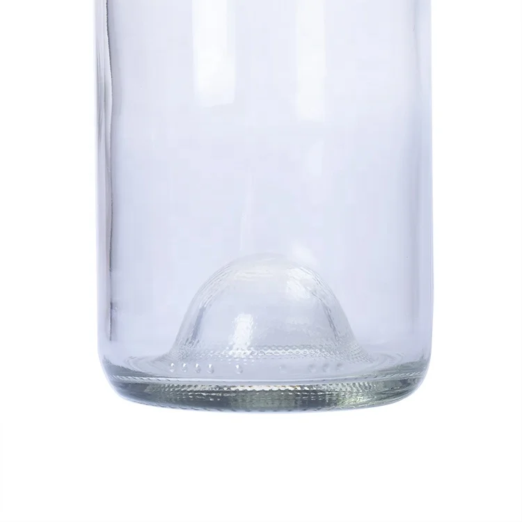 Custom 750ML Clear Antique Green Empty Glass Champagne Bottle Price Packaging