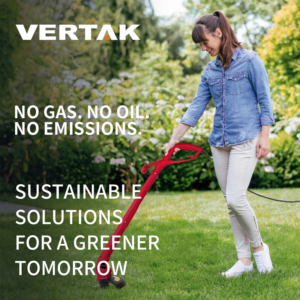 Vertak china garden tools grass trimmer machine cheap price mini electric long handle grass trimmer
