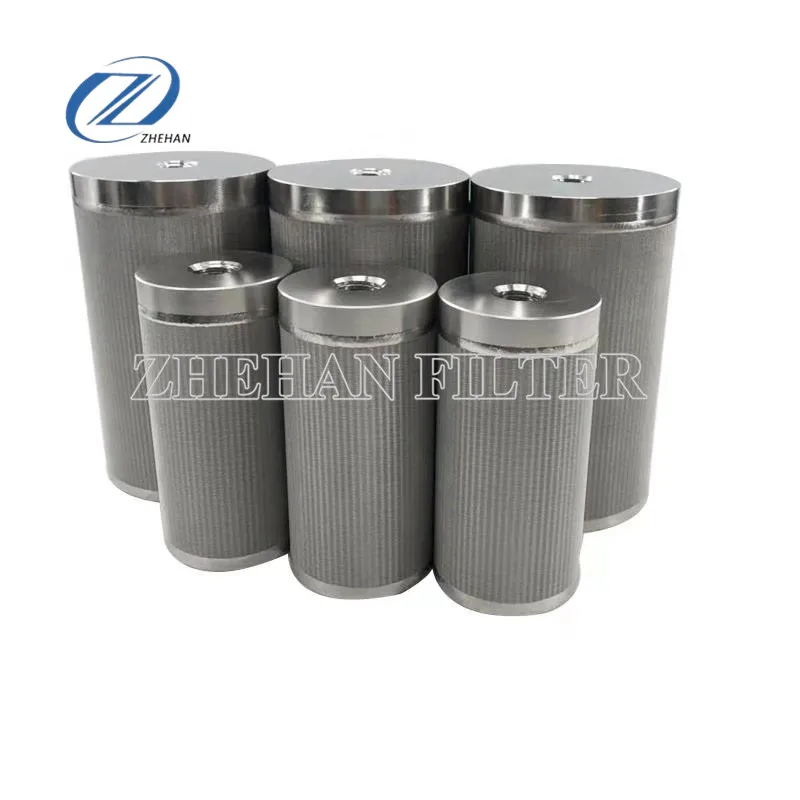 Customized precision 304 stainless steel sintered mesh natural gas filter 1 micron 2um Coal ash treatment