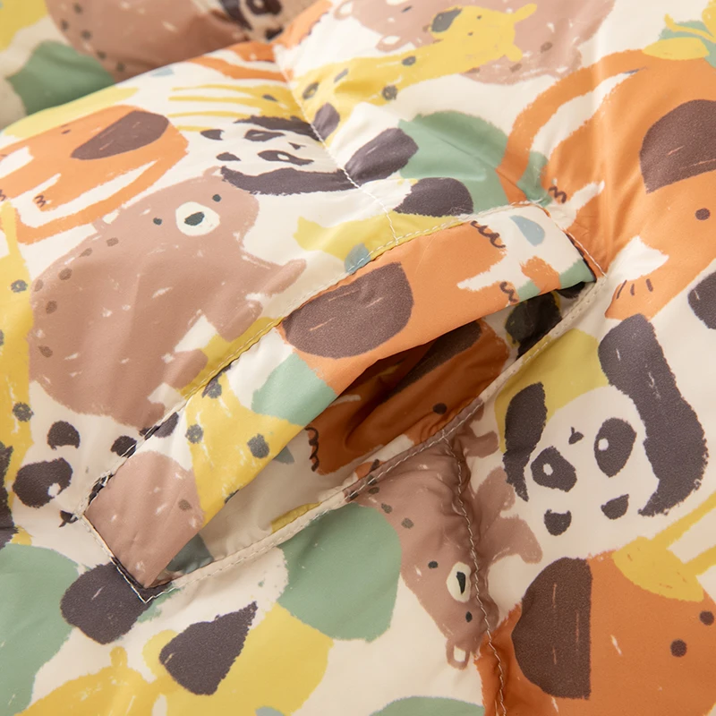 DB4238127 DAVE BELLA Children Down Jacket Winter Casual Boys Printed White Duck Down Girls Top