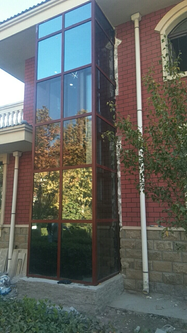 Simple Disabled Wireless Remote Control Hotel 3 Person Hydraulic Cylinder Lifting Electric Residential Small Home Elevator