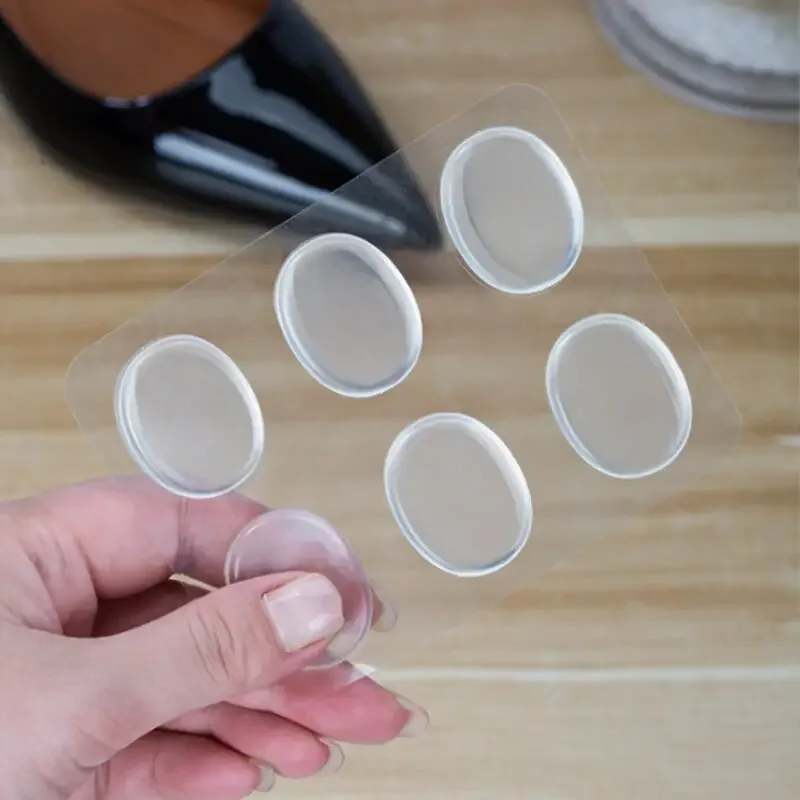 Silicone Heel Patch Transparent Anti Drop Heel Sticker Self-adhesive Anti-wear Heel Pad Shoe Foot Care Protector