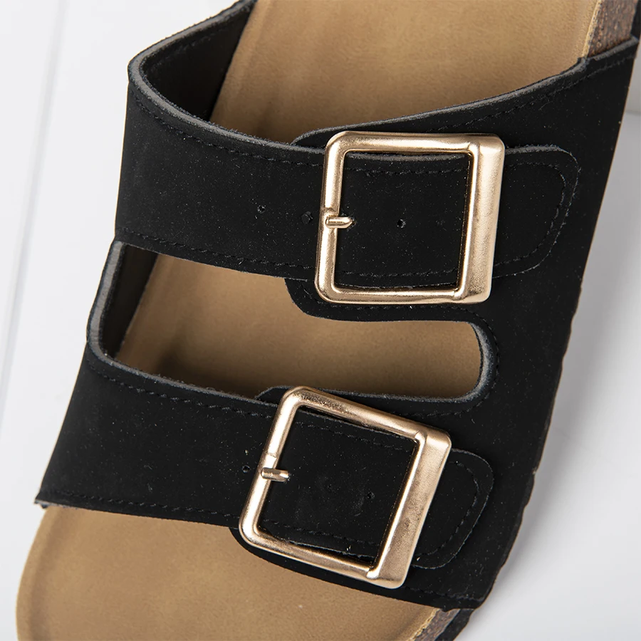 Высококачественные плоские сандалии Birken с пробковой подошвой из натуральной кожи мягкие тапочки-сабо для женщин