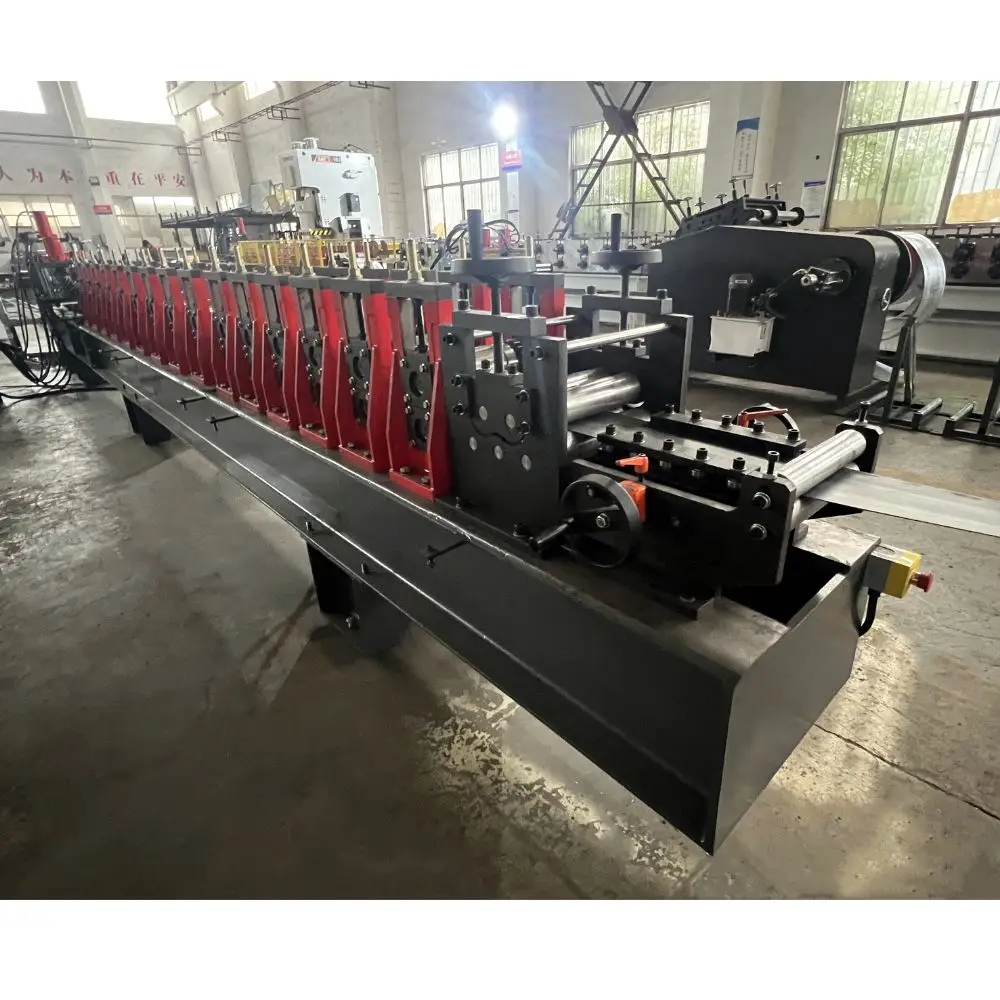 New Galvanized Steel Wall Angle Shape Track Perforated Overhead Garage Door Support Guide Rail Roll Forming Machine