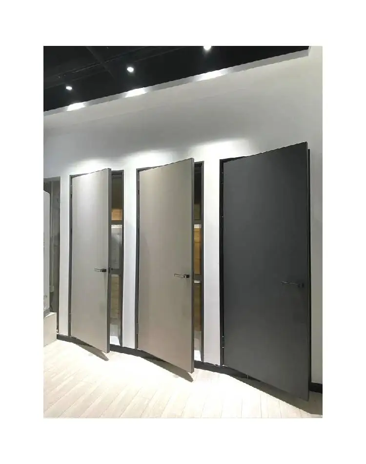 Modern contemporary decor Double door security entrance Front entrance aluminum home door