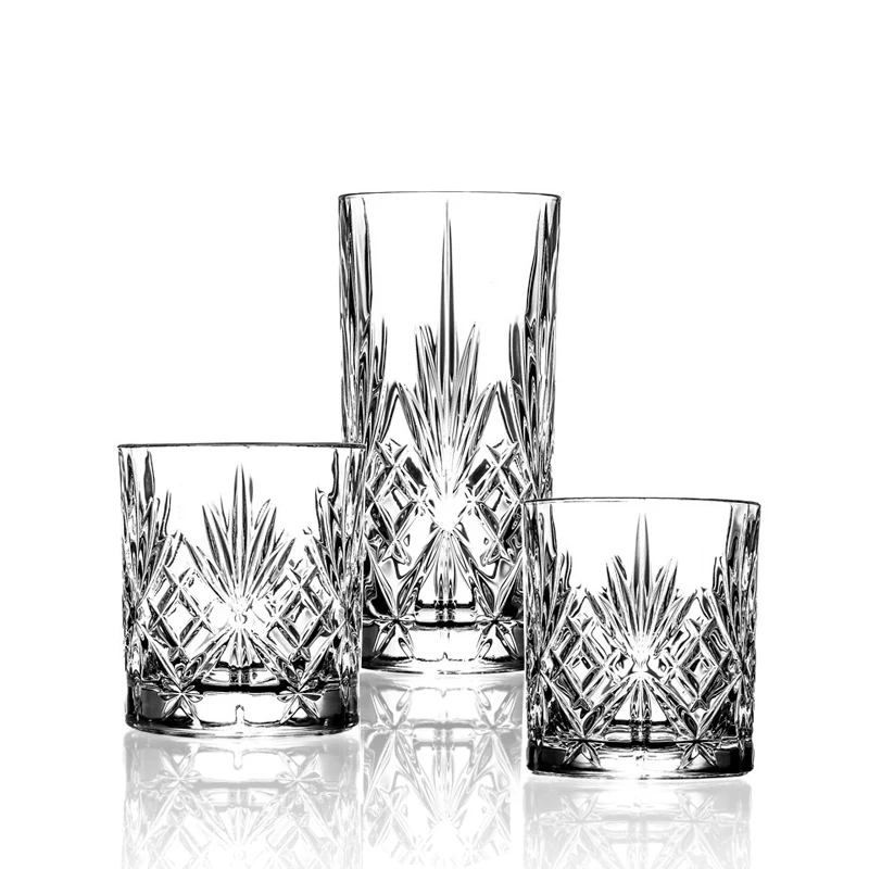 wholesale Factory direct crystal lead free 10oz whiskey glass high quality rock shot glasses cup for Bar crystal glass whisky