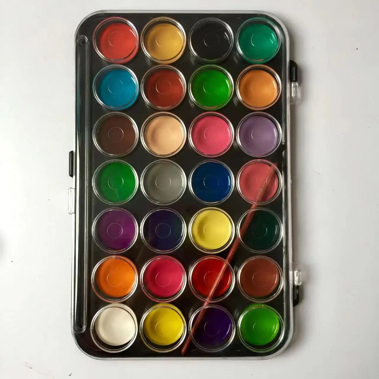 school Portable Plastic Box 16pcs Washable Watercolor Set Paint