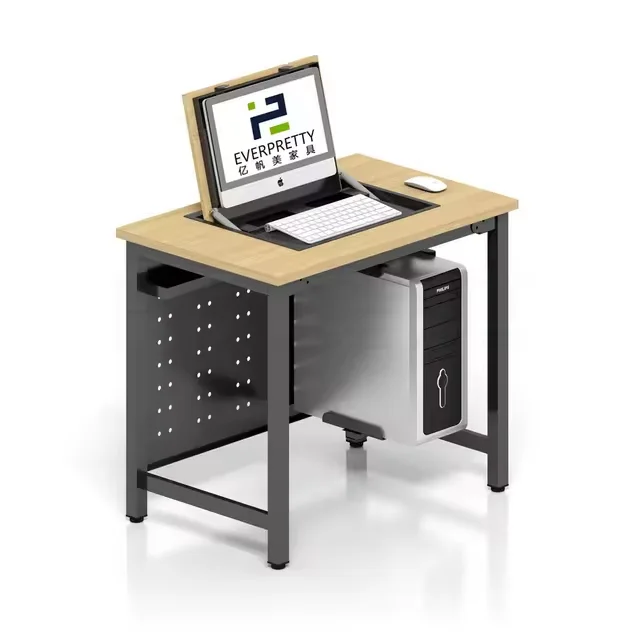 Modern School Furniture Computer Desk for Student Office Table with CPU Holder Computer Table with Keyboard Tray