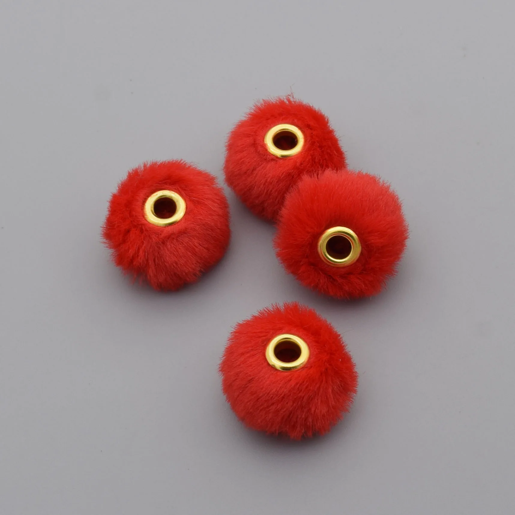 BC company Wholesale 20mm kawaii DIY multiple colors cute pompom velvet resin loose fluff plastic beads for pen jewelry making