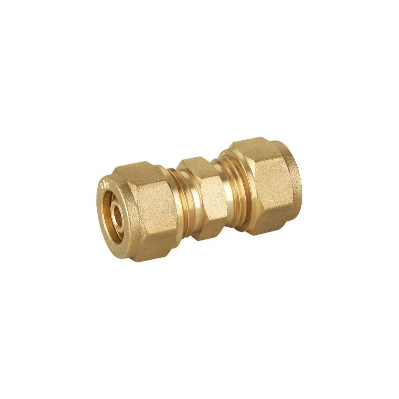 16mm brass female thread compression tee pex pipe coupling fittings