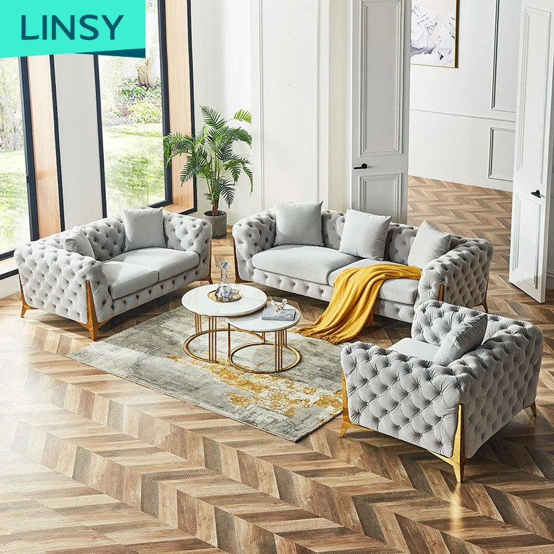 Linsy модульные велоры Canap Chesterfield мебель для гостиной современный 1 2 3 местный секционный диван
