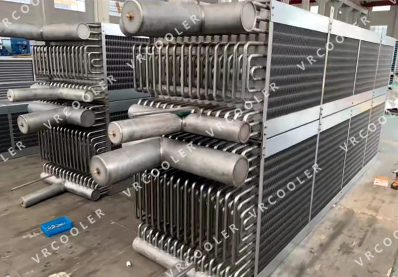 IQF spiral freezer heat exchanger evaporator coil for cold room