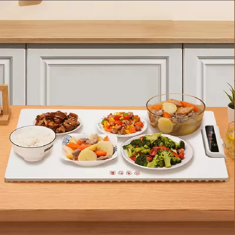 Silicone Electric Adjustable Temperature Control Food Warming Tray Heating Plate Mat Table