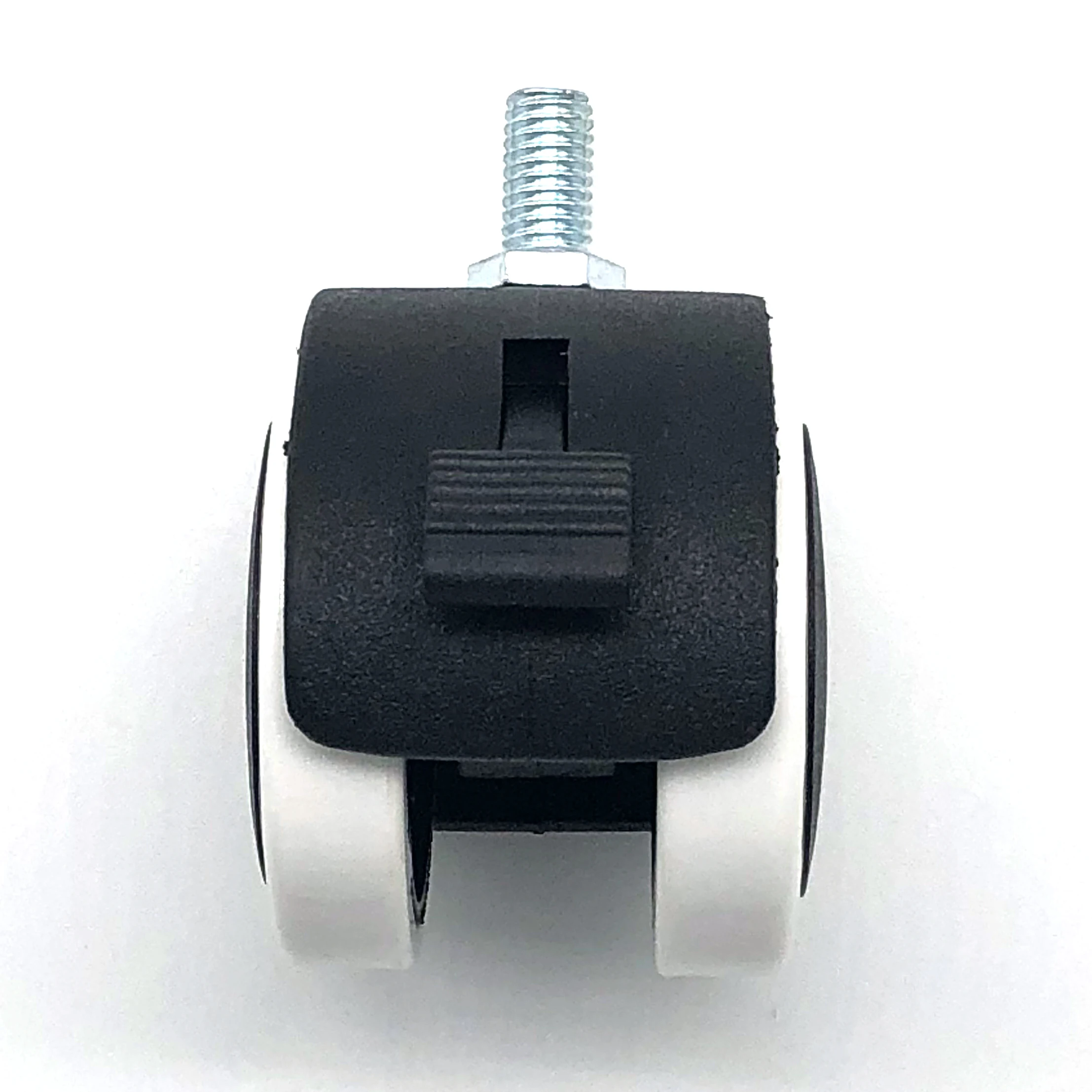 50mm Chair Caster 2 inch Black Twin Wheels Castor with stem