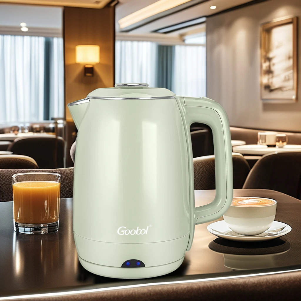 2.3L Electric Kettle Wholesale Double Wall Food Grade #201 Water Jug Stainless Steel