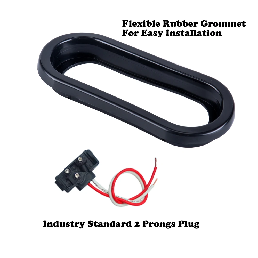 Сверхтонкий и низкопрофильный дизайн, 6 дюймов, 12,8 В, светодиодная лампа для стоп-сигнала прицепа, грузовика, с сертификатом SAE/DOT, готовые товары