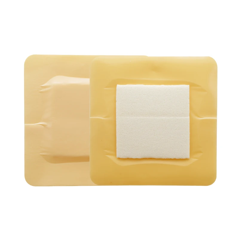 factory hot sale high quality high absorbent gentle skin waterproof soft foam wound dressing with hydrocolloid adhesive
