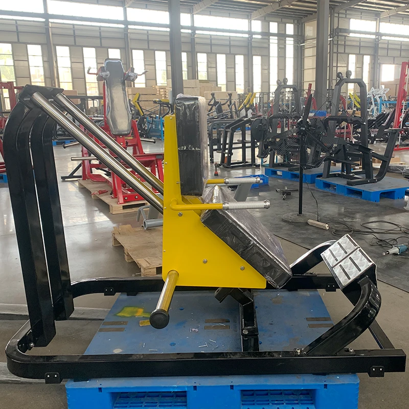 Factory direct Commercial gym fitness strength training body building plate loaded leg press hack squat seated calf machine