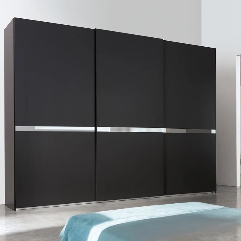 Factory hot selling home hotel bedroom PVC wardrobes cupboard modern sliding door wardrobes