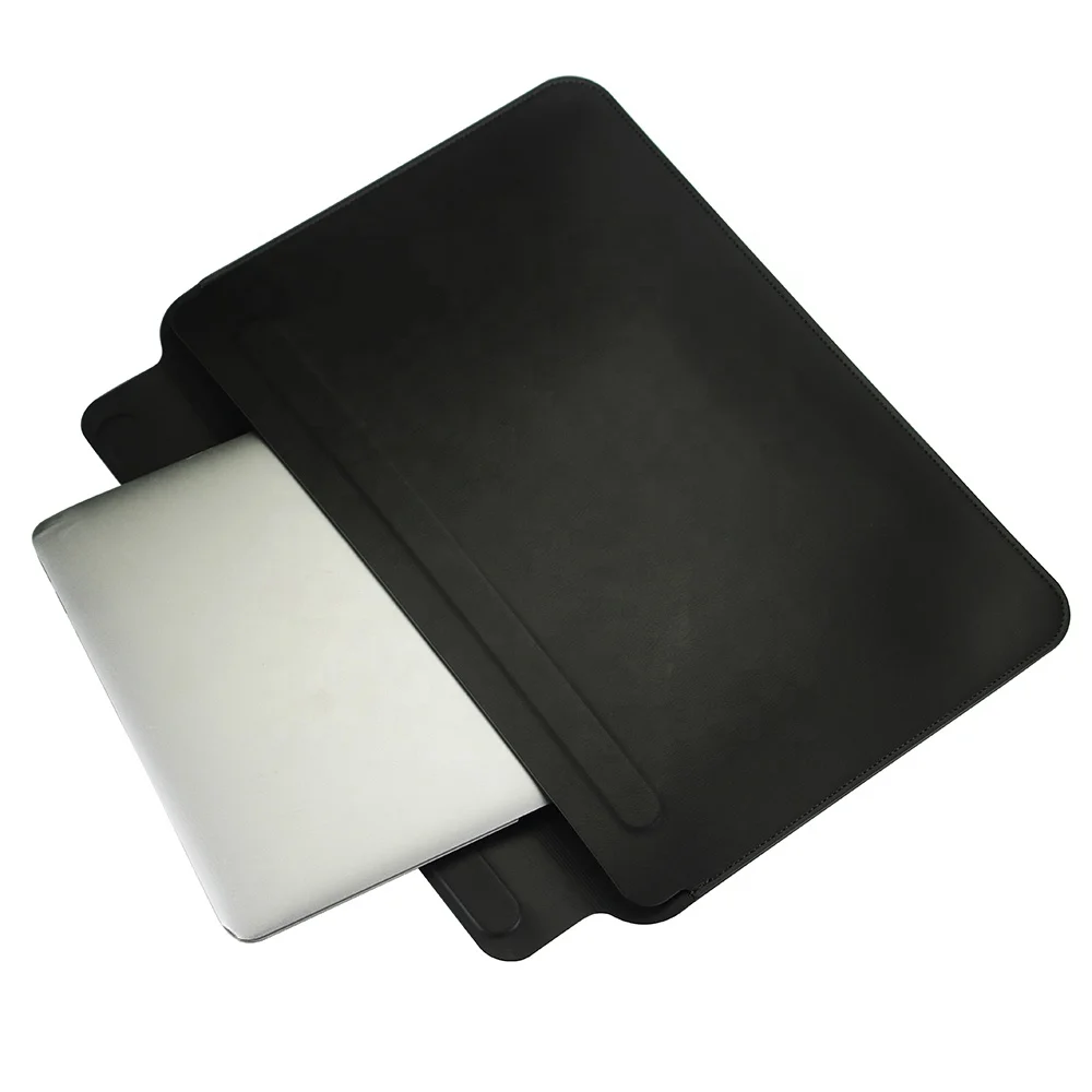 Slim Protective Magnetic Laptop Sleeve Flip PU Leather Stand Covers & Bags for Macbook M1 M2 Air Pro 12/13/14/15 Inch