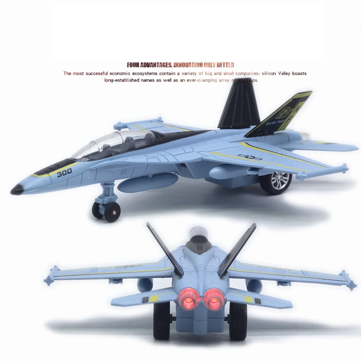 Hot Sale 21cm Alloy F-18 American Hornet Fighter Model Aircraft with Sound and Light Pull Back